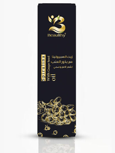 زيت شعر مع سبيرولينا وزيت بذور العنب